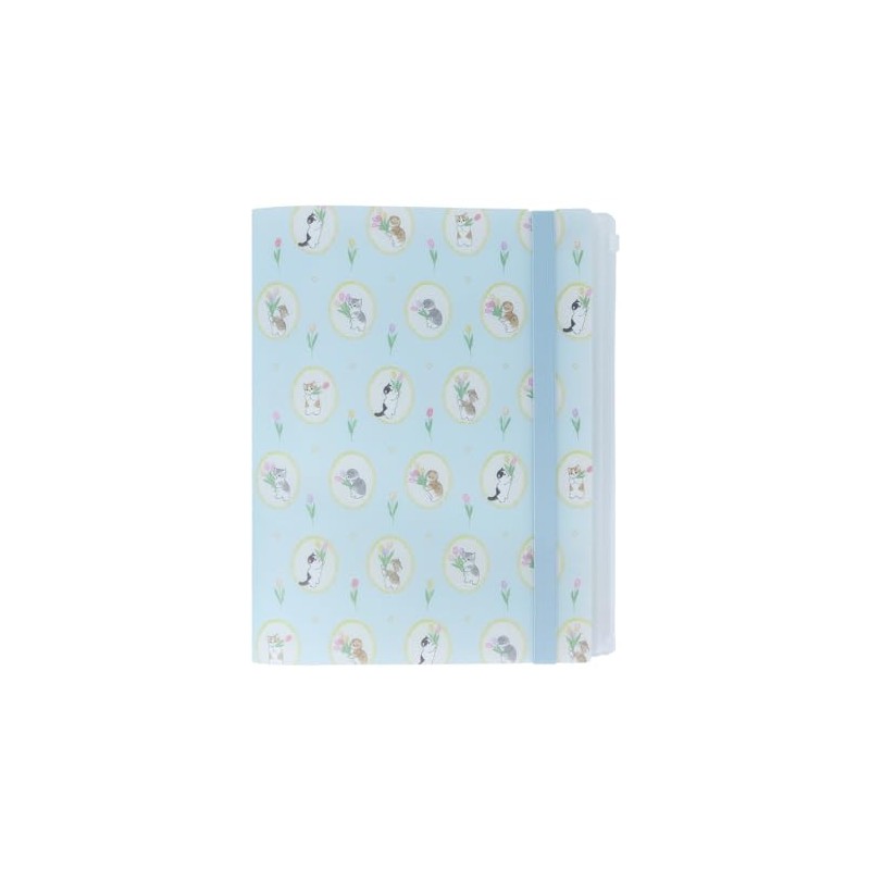Sunstar Stationery mofusand Clear File with Band Light Blue S2139340