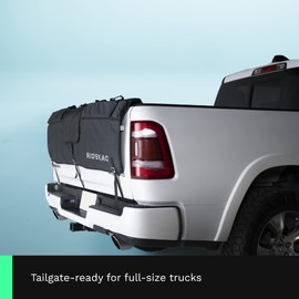 Ride KAC Bike Tailgate Pad for Trucks with 2 Storage Pockets for Tools and Gear, Carry Mountain, Road, Or Gravel Bikes, 62" - Up to 6 Bike Capacity