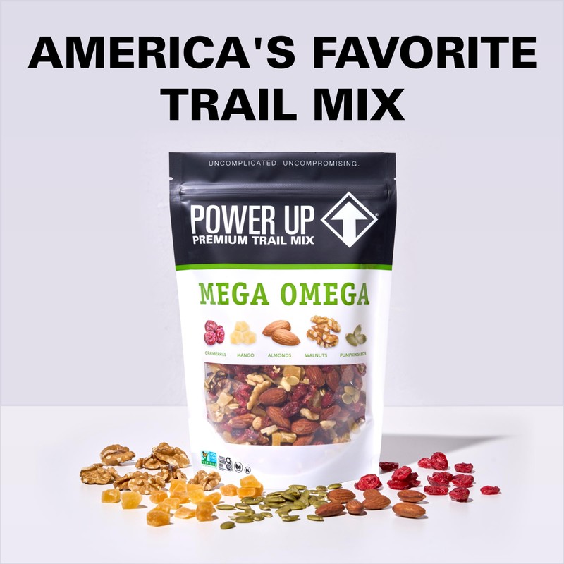 Power Up Trail Mix, Mega Omega Trail Mix, Non-GMO, Vegan,