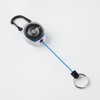 KEY-BAK Side Kick Key Reel with Carabiner, Clear Body, 23.6