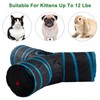LeamStyle Home Cat Tunnels for Indoor Cats 3 Way Play