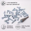(Pack of 100) DIN 571 Galvanised Steel Hexagon Wood Screws