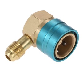 Aupoko R1234YF to R134A Hose Adapter, R12 to R134A Low Side Quick Coupling A/C Fitting, 1/4 Inch SAE Male Thread and R1234YF 14 mm Low Side Connection for Car Air Conditioners Charging