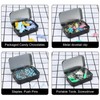 Aphumedc Metal Rectangular Empty Hinged Tins Tin Containers, Mini Portable