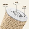 SVD.PET Scratching Post Replacement, 17" x 2.95" Jute Rope Tree