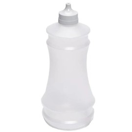Fish and Chip Shop Vinegar Dispenser Bottle, 375ml Capacity, White