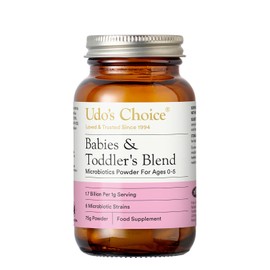 Udo's Choice Udo's Choice Babies & Toddlers Blend Probiotics - 6 Microbiotic Strains - Lacto & Bifido Bacteria - Easy to Use Powder - Infants 0-5yrs - 75g Powder