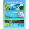 Evajoy 10 ft x 30 Inch Outdoor Metal Frame Above