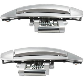 Exterior Outside Door Handle fit for Nissan 350Z 2003 2004 2005 2006 2007 2008 2009 Left Driver and Right Passenger Side, 80607-CD41E, 80607-CD40B, 80607-CD40E (Silver)