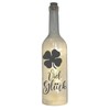WB wohn trends LED Bottle with Motif, Good Luck Clover,
