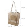 WuliTown Mesh Beach Tote Womens Shoulder Handbag,Elegant Beach Tote Bag,Stylish