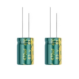 20PCS 470UF/63V Electrolytic Capacitor, High Frequency Aluminum Electrolytic Capacitors for Refrigerator, TV, LCD Monitor