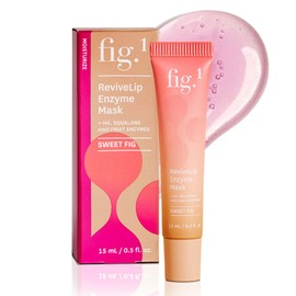 Fig.1 ReviveLip Enzyme Mask | Hydrating Lip Balm for Dry Flaky Lips – Vegan Moisturizing Lip Treatment with Papain & Hyaluronic Acid | Overnight Lip Mask | Lip Moisturizer for Sensitive Skin 0.5 oz