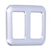 Rear Trunk Trailer Button Frame ABS Silver Trim Fit for