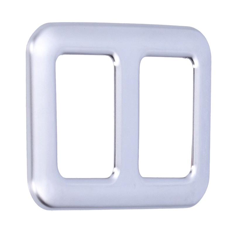 Rear Trunk Trailer Button Frame ABS Silver Trim Fit for