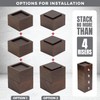 FASONLA Bed Risers (Set of 4) - Oak Solid Wood