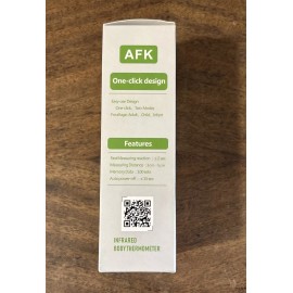 AFK Touchless Infrared Forehead Thermometer Brand New In Box ~ YK001
