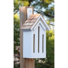 White Butterfly House for Outdoors, Garden, Backyard, and Home Decor