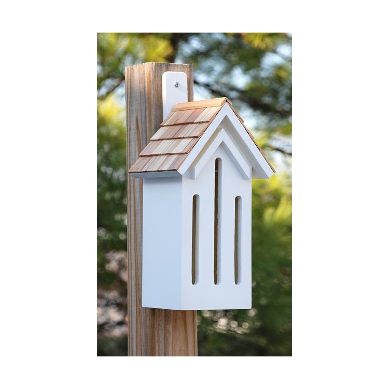 White Butterfly House for Outdoors, Garden, Backyard, and Home Decor