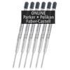 Online 6x Compatible Parker Ballpoint Pen Refills G2 Format Line