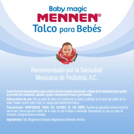 Mennen Talco Para Bebé Azul Hipoalergénico Baby Magic Mennen 400g
