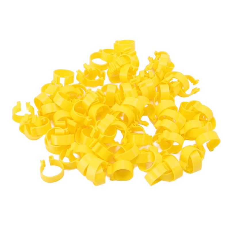 100PCS Chicken Ankle Rings Reusable Plastic Duck Leg Bands Clips