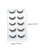 FOMIYES Realistic False Eyelashes 10 Pairs Natural Makeup Lashes Perfect