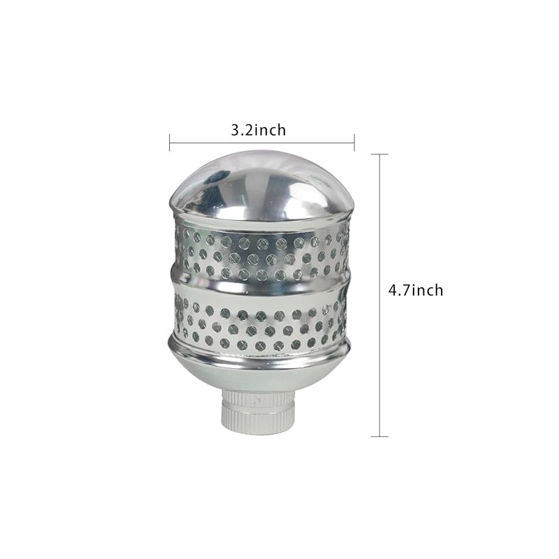Gentle Garden Bubbler Sprinkler Heads - 2 Pack Aluminum Diffusers