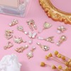 editTime Charms Metal Alloy 3D Luxury Gold Nail Diamonds Rhinestone
