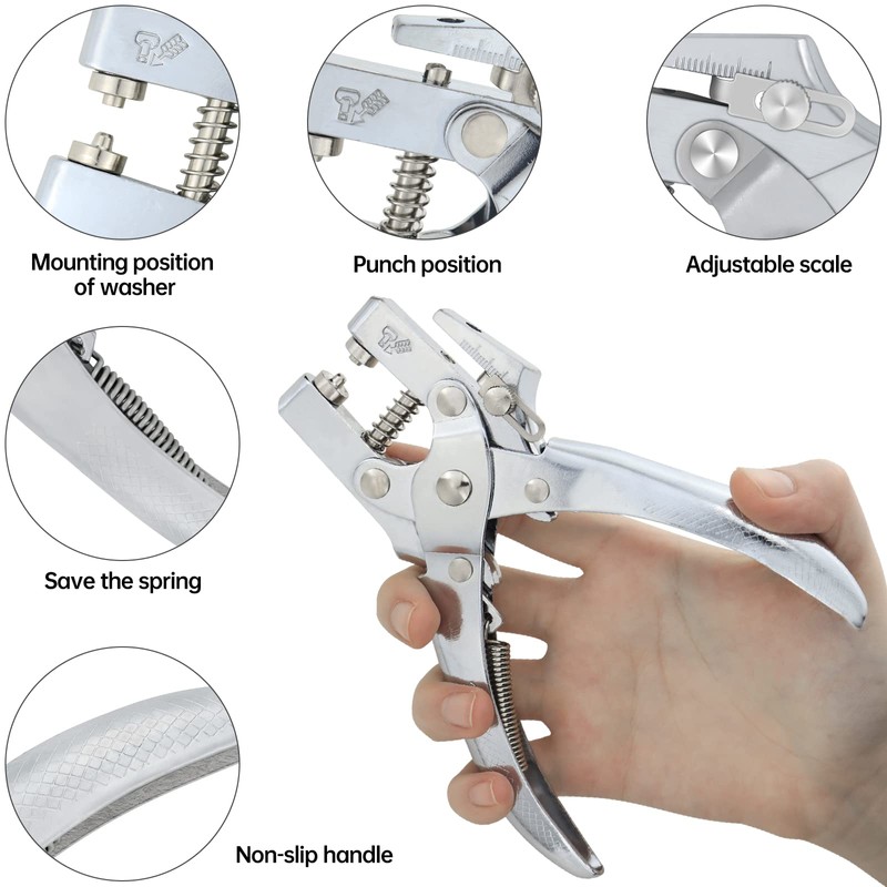 Eyelet Pliers Paper Set with Eyelets Hole Punch 5 mm