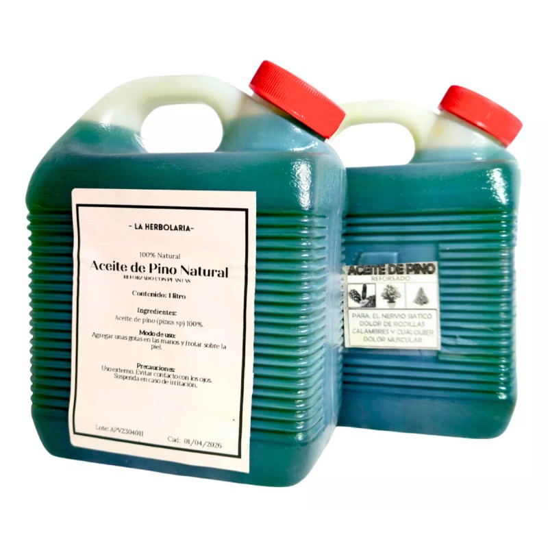 La Herbolaria Aceite De Pino Trementina 100% Natural Reforzado Masaje