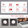 Mini Speaker Desktop Mini Cube USB Stereo 3.5mm Jack Wired