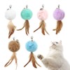 SONGWAY Cat Toy, Ball, Cat Pujarashi, Feather Ball, Replacement Toy,