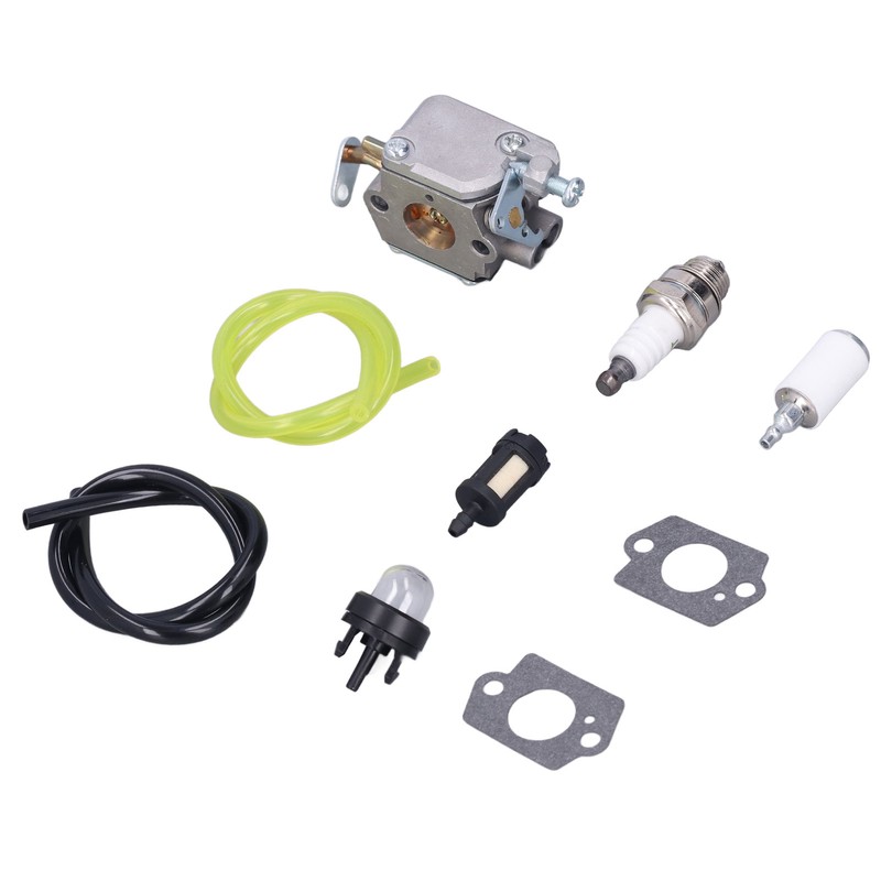 Carburetor Spark Plug Tubing Kit for Homelite UT‑10781 UT‑10926 33cc