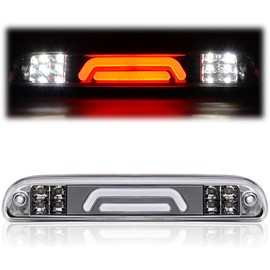 CHEDA LED Rear Third 3rd Brake Tail Light Cargo Lamp 1999-2016 Ford F250 F350 F450 F550 Super Duty (Clear lens Clear Bottoms)