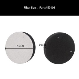 Replacement Filter Compatible with Eureka NEU10AE5 NEU110 Airspeed Plus Compact Upright Vacuum Cleaner
