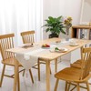 SANLEHAUSE Beige Table Runner, 40 x 300 cm, Linen Look,