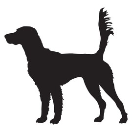 Express Yourself English Setter On Scent (Black - Facing as Shown - XL) Decal Sticker - Hunting Dog Collection