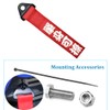 2 Pieces Car Racing JDM Tow Strap High-Strength Nylon Towing