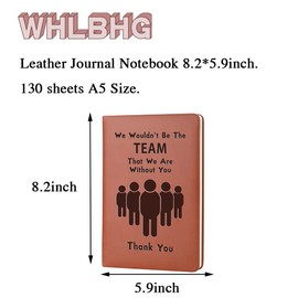 WHLBHG Team Leader Gift Boss Notebook Gift Boss Appreciation Gifts We Wouldn't Be The Team That We Are Without You Thank You Team Coach Leader Employee Birthday Gifts (Be the Team)