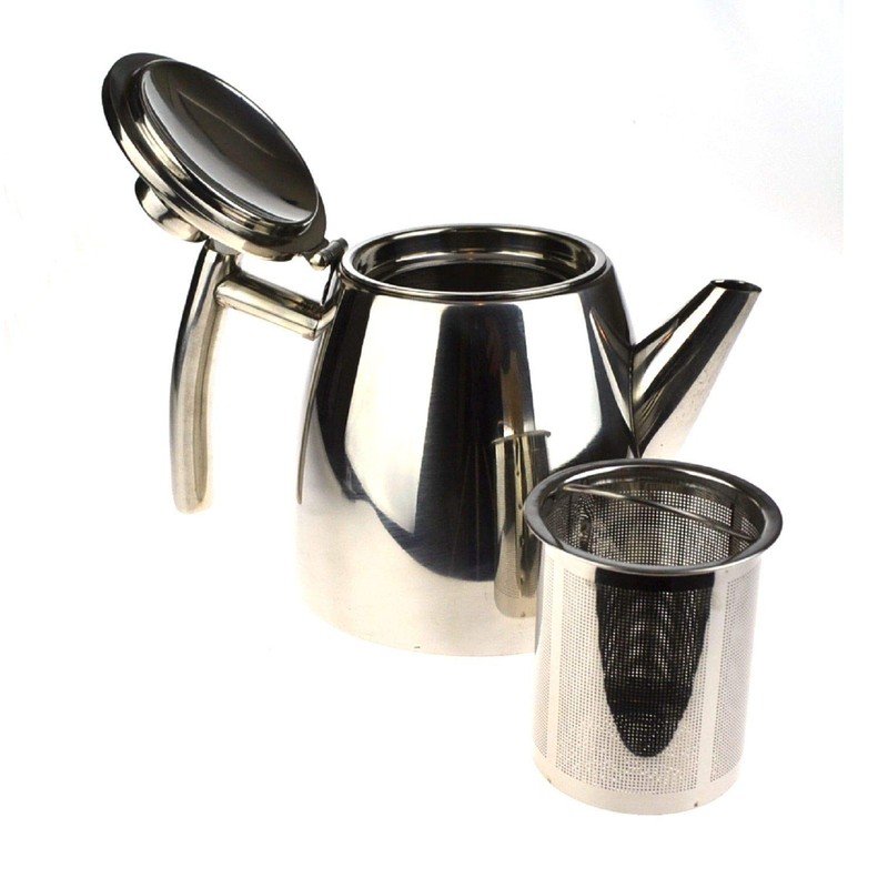 Avanti Modena Double Wall Tea Pot, Silver, 15137