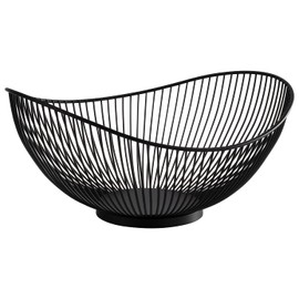 APS SVART 30424 Basket Metal Black 29.5 x 25.5 x 13.5 cm