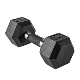 CAP Barbell Coated Dumbbell Weights with Padded Grip, Single, 20 LBS