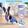 Vehomy 4-Pack Dog Summer Shirt Soft Cotton Cat Sleeveless Shirts