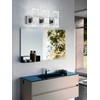 OYLYW Modern LED Bathroom Vanity Light Fixtures Chrome Stainless Steel