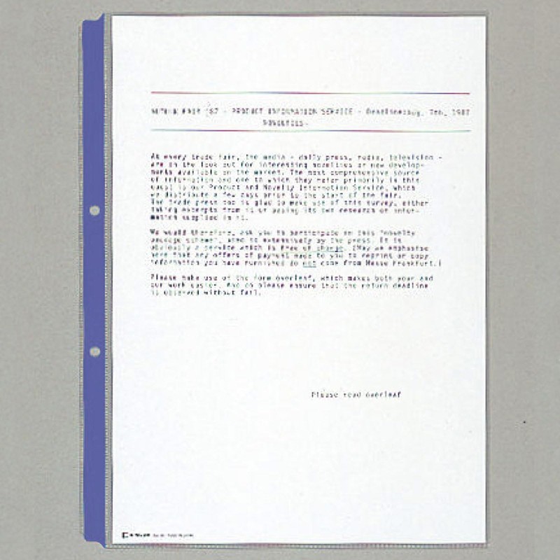 キングジム クリアファイル カラーガードポケット 10枚入 A4タテ 青 203-B