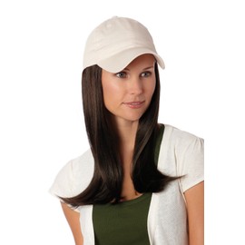 Henry Margu Hair Accents Long Hair with Beige Baseball Cap Wig (8H - MEDIUM BROWN/GOLDEN BROWN HIGHLIGHTS)