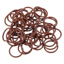 INFINAUTO O Ring Seal Gasket, 13mm ID x 2mm CS for Cars Trucks SUVs Trailers Orings Seal Washer Replacement Automotive Faucet Repair Brown, 50 Pcs