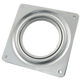 Murtenze 2 Pack 4 Inch Lazy Susan Turntable Bearing - Heavy Duty Lazy Susan with Steel Ball Bearing Rotating Tray, Square Swivel Plate for Dining Table, Cabinet(Silver)