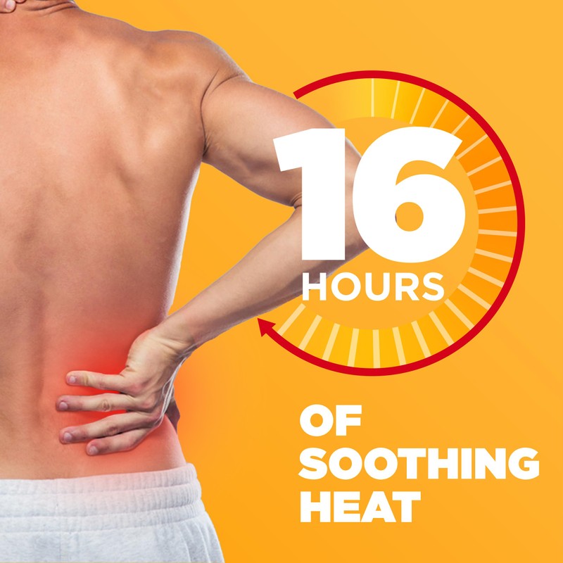 ThermaCare Advanced Back & Hip HeatWraps, Long-Lasting, Disposable Heat Therapy